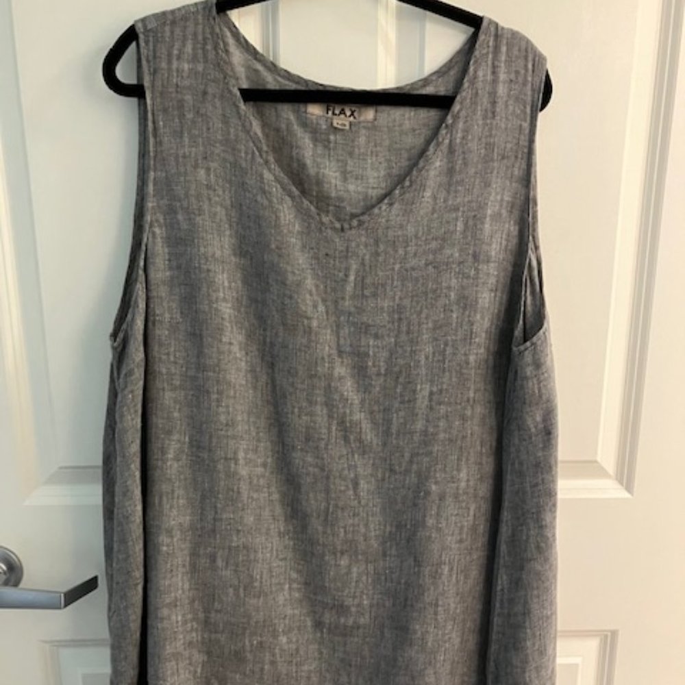 FLAX Linen Tunic Top 1G